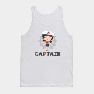 Captain girl (black) Tank Top